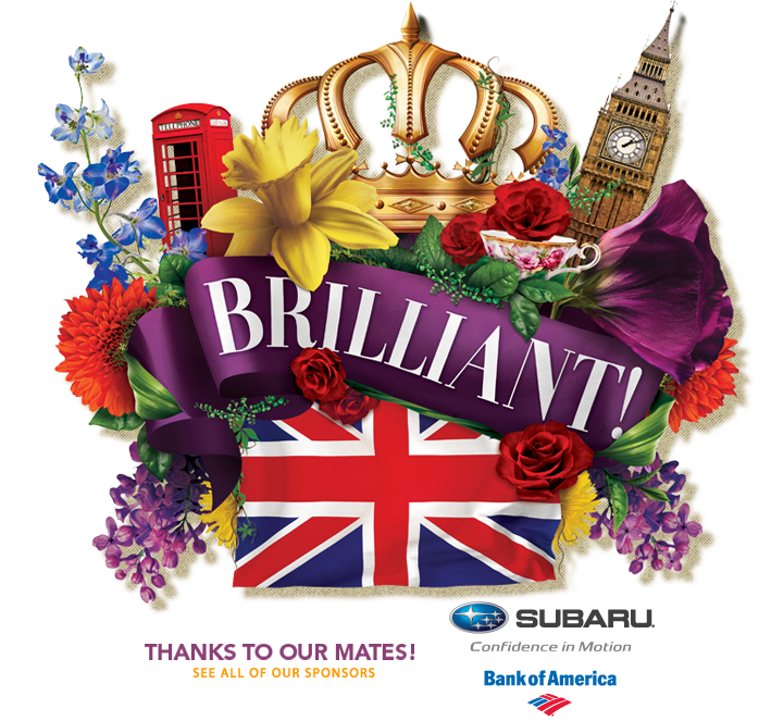 brilliant, british, philly flower show