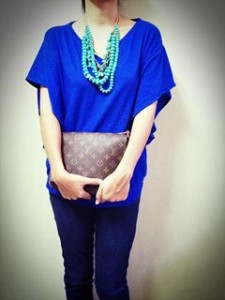 blue blouse