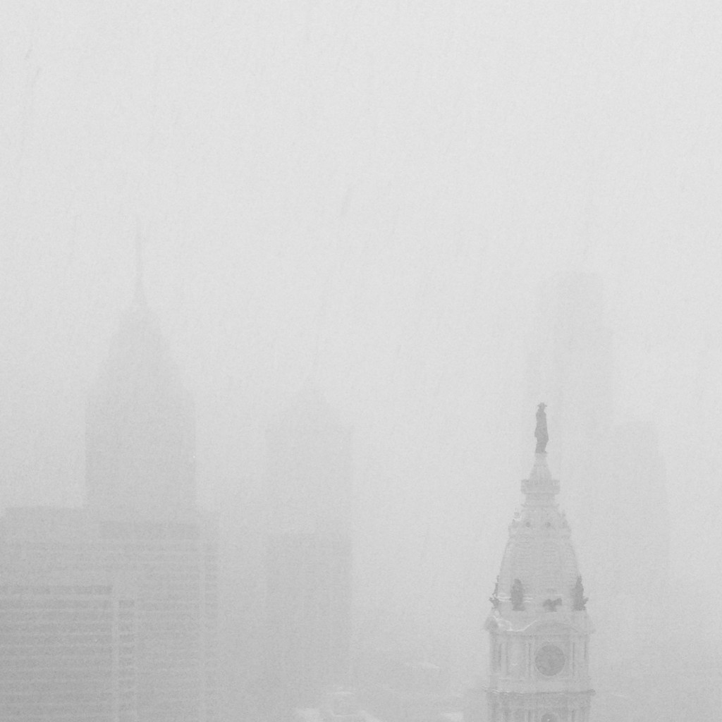 A snowy Philly Skyline by Loren B.